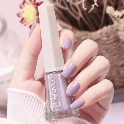 10Ml Solid Color Nail Polish Free Baking Long Lasting Waterproof Quick-Drying Non-Toxic Tasteless 40 Colors Sequins Nail Polish