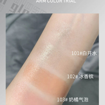 Kaxier Sheer Highlighter Stick Transparent Dewy Natural Look Brightening Pearlescent Blush Cream Contouring Stick