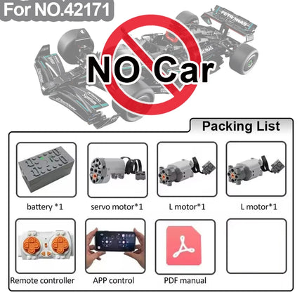 MOC 42110 Technical App Control RC Motor Set Modification Building Blocks Kit for Land SUV Defenders Rover Car DIY Bricks Toys