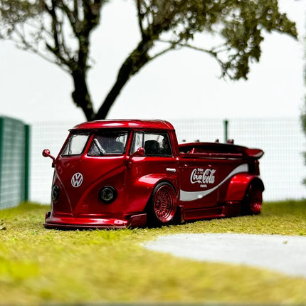 LMLF Diecast 1/64 Scale Volkswagen Alloy Car Model Volkswagen T1 Pickup Truck Play Vehicles Toys for Boys Original Box