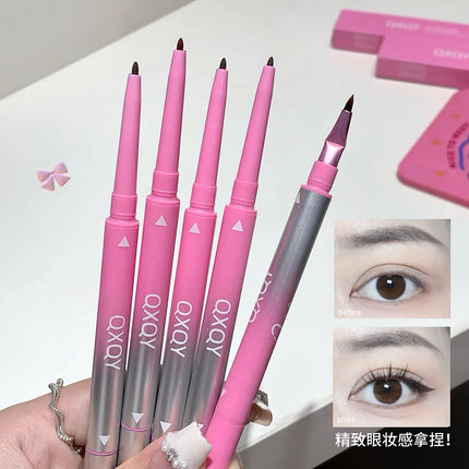 Punk Red Eyebrow & Eyeliner Gel 2 In 1 With Angled Brush Smudge-Proof Waterproof Creamy Smooth for Brows & Under Eye Makeup