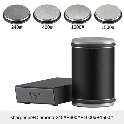 Niiruo Rolling Knife Sharpener Double Sided Diamond Sharpening Stone 15_20° Degree Magnetic Angle Roller Sharpening for Kitchen