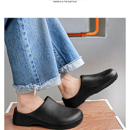 Hotel kitchen non-slip and oil-resistant Chef's shoes Casual flat work safe Men's shoes Breathable and comfortable plus size 47