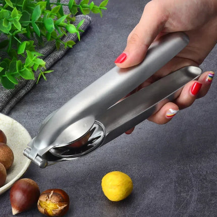 2025 Stainless Steel Chestnut Opener, Cross Shaped Chestnut, Household Multifunctional Peeling Tool, Chestnut Clip, Walnut Clip