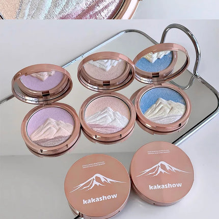 Diamond flash high-gloss powder, three-dimensional luster, natural water glow, one count brightens the entire face