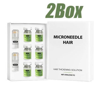 Hair Essential Care Serum Microneedle Roller Set Hair Follicle Care Nourishing Scalp Hair Care Hair Thicken Conditioner Essence