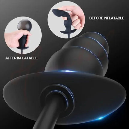 Anal Plug InflatableAnal Beads Butt Plug Anal Dilator Massager Anus  Butt Beads Prostate Massager Sex Toys Men Gay Anus Dilator