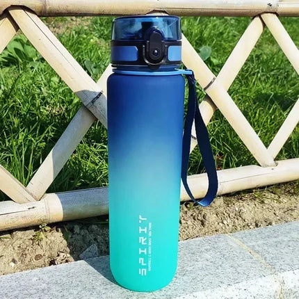 1 Liter Sports Water Bottle Large Capacity  Men Women Summer Portable Plastic Bottle for Outdoor Travel Fitness Drinkware