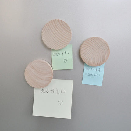 40Pcs Wooden Round Simple Fridge Sticker Bottle Opener Refrigerator Magnet Bottle Openers Universal Kitchen Accessories