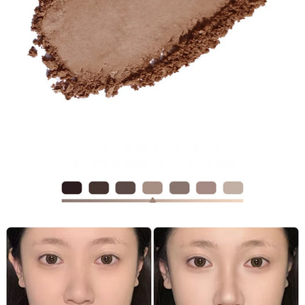 Matte Highlighter Contouring Palette Bronzer Makeup Grey Brown Shading Eye Nose Contour Natural Brighten Face Highlighter Powder