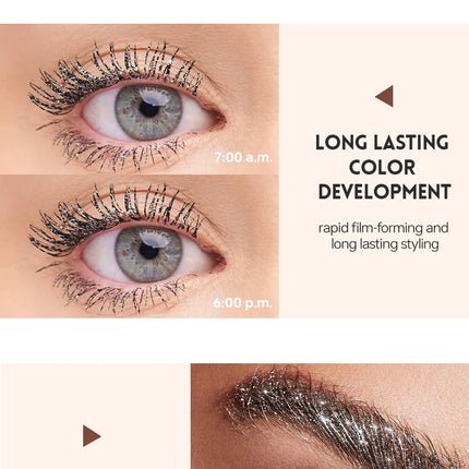 1pc Colored Mascara, Pearlized Fine Shimmer, -Easy to Apply, Non-Clumping, Volumizing, Lengthening & Curling Mascara