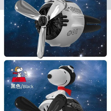 Snoopy Air Freshener Flying Propeller Pilot Series Car Accessories Anime Figures Aromatherapy Fragrance Diffuser Car Decor Gifts