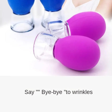 Silicone Cupping Massage Cup For Body Face Neck Eye Massager Vacuum Tank Body Facial Care, Anti-aging Beauty Tool