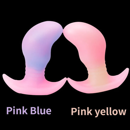 Glow in The Dark Colorful Silicone Buttocks Butt Plug Soft Women's Gay Men Prostate Massager