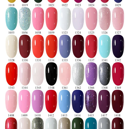 Arte Clavo Solid Color Gel Nail Polish 15ml Soak Off UV LED Gel Semi-Permanent Glitter Polish For Manicure Nail Art Salon Gel