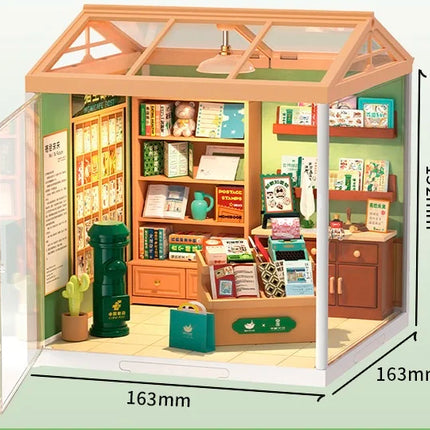 Jointly-designed Animation Super World Store Handmade DIY House Assembly Model Toy Puzzle Ornament Building Blocks Birthday Gift