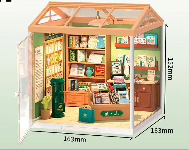 Jointly-designed Animation Super World Store Handmade DIY House Assembly Model Toy Puzzle Ornament Building Blocks Birthday Gift