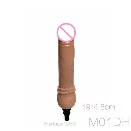 FREDORCH Sex Machine Attachments Fascia Gun Massage Head to Silicone Dildo Sex Toys for Men Women Vibrators Penis Masturbation