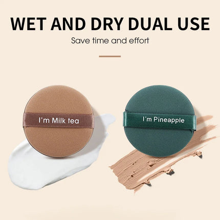 7 PCS Cosmetic Puff with Storage Box Double Side Soft Makeup Sponge Puff Women Face Concealer Foundation Makeup Application Tool