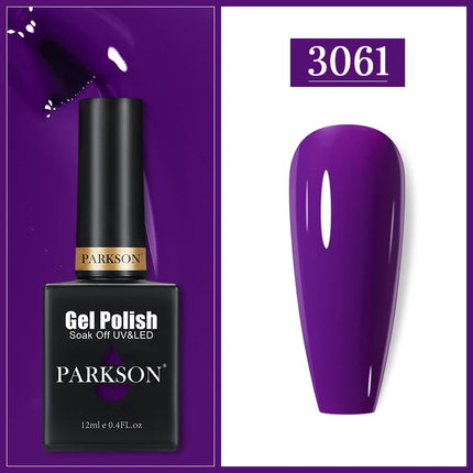 Parkson 12ML Nail Gel Polish HEMA TPO FREE Full Coverage 279 Color Gel Pigment Professional Nail Art Long Lasting Gel Varnish