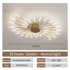 Gold 28 heads / Neutral light