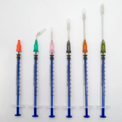 1ml-20ml Plastic Syringe Set, Blunt Tip Dispensing Needle & Cap for Glue, Ink, Oil, Perfume, Lip Gloss DIY Refill Liquid Tool