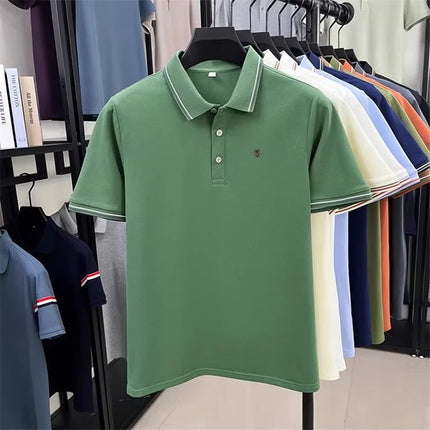 Designer Brand Men's Polo Shirt Lapel Short Sleeve Summer New Bee Embroidery T-Shirt Fashion Leisure Business Menswear Clothing