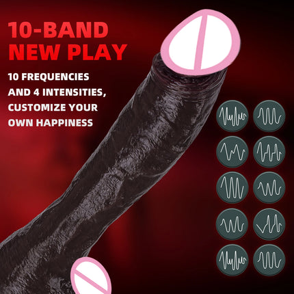 Realistic Big Dildo Vibrator Penis Telescopic Swing Heating Silicone Dildos Female Remote Control Dick Vibrators For Women