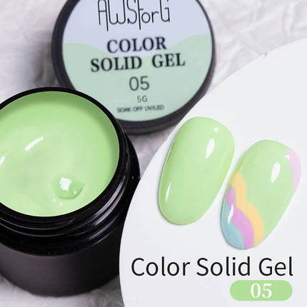AWStorG 5ML Super Silver Metallic Gel Nail Polish Metal Effect Painting Gel Chromes Varnish Semi Permanent for Nail DIY