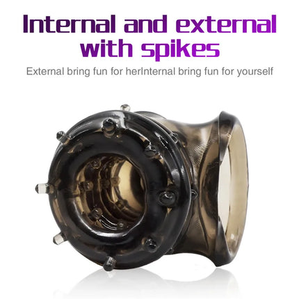 Penis Extender Cock Rings Delay Ejaculation Penis Stimulate Clitoral G-spot Dick Sleeve Silicone Enlargement Sex Toys For Men