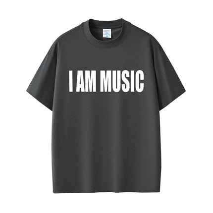 Famous Rapper Playboi Carti I AM MUSIC Same Style Logo Tops Men Fashion Rap Opium Merch Tee Hip Hop Oversized Fans T-shirts