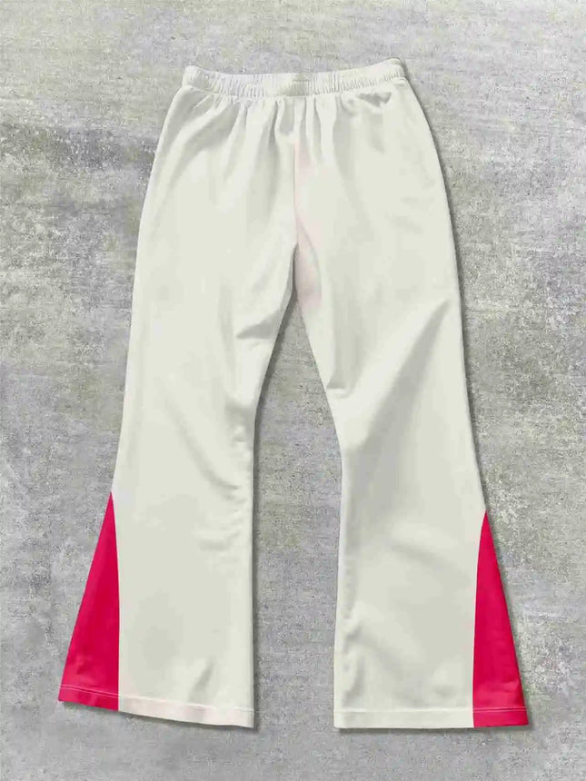 Y2k Flared Pants Men Loose 3D Print Trousers Casual Sweatpants Mid Waist Sporty Female Clothes Streetwear Hip Hop Vintage Pants
