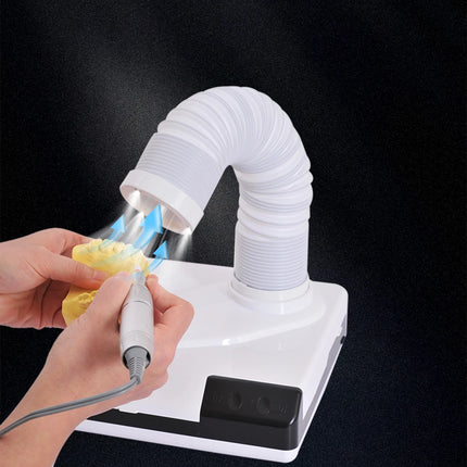 60W Dental lab Vacuum Cleaner Dust Collector Extractor aspirator Retractable LED Suction Machine for Table Polishing Equipment
