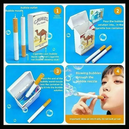 Simulated Toy Bubble Cigarette Box Creative and Funny Adult Decompression Cigarette Bubble Prank Abstract