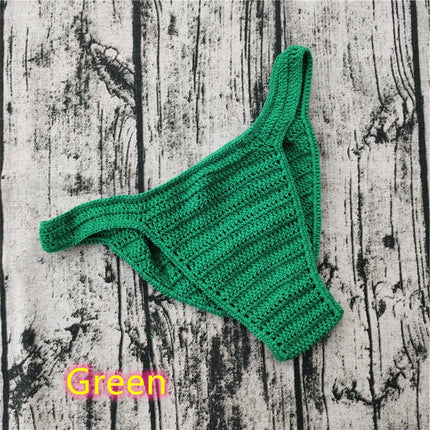 Hot Men Women Breathable Underwear Hand Crochet Low Rise Swimming Sunbathing Male Boxers Panties Briefs Шорты Мужские 남성트렁크팬티