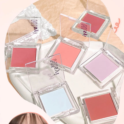 HISYI monochrome blush brightens matte nude makeup natural highlight repair three-dimensional eye shadow makeup