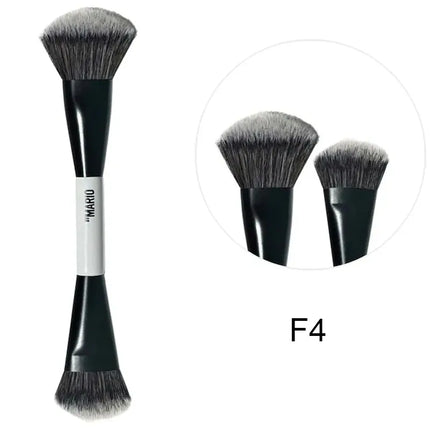 2 in 1 Highlight Blush Makeup F4 Brush Ambient Soft Glow Blush Brush Soft Fiber Hair Fashion Face Brush