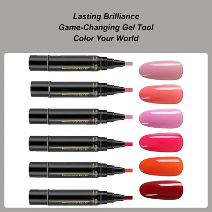 Gel Nail Polishs Pen Nail Polishs Markers Pen Base Top Coat Gel Pen Semi Permanent UV/Led Lamp Varnish Hybrid Color Nail Polishs