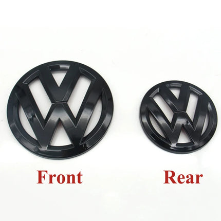 2pcs ABS Car Front Grill Emblem Rear Trunk Badge Logo for Volkswagen VW Golf 5 6 7 7.5 8 MK5 MK6 MK7 MK8 Polo Passat B8 Sticker