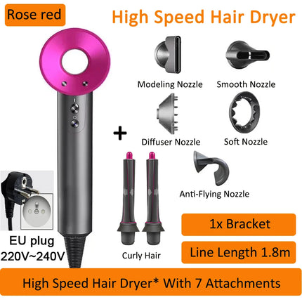Professinal Negative Ion For Dyson Hair Dryer Hairdryer Leafless Constant Temperature High Speed Quick Dry Home Powerful Electri