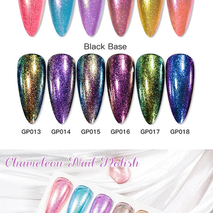 2pcs Chameleon Nail Polish Kit 8ml Natural Dry Saving Time Long Lasting Glitter Nail Art Polish For Manicure DIY Nail Supplies