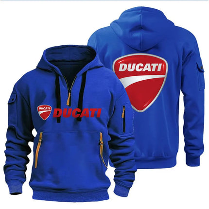 Ducati Men's Hooded Sweatshirt Spring Autumn Outdoor Sportswear Fashionable Casual Motorcycle Enthusiasts Clothing 2026