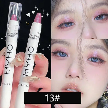 Matte Pearl White Eyeliner Pencil Lying Silkworm Eye Head Brightening Highlight Eyeshadow Stick Glitter Dazzling Effect Makeup