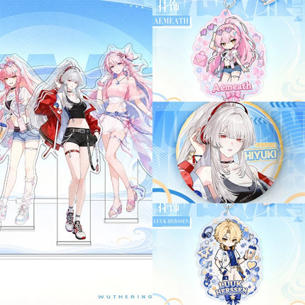 Wuthering Waves 2nd Anniversary Celebration Acrylic Stand Aemeath Denia LUUK HERSSEN Hiyuki Figure Stand Keychain Badge for Fans