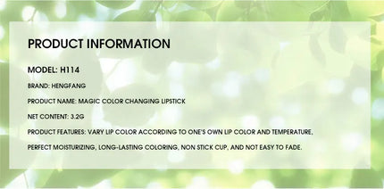1Pc Moisturizing Aloe Color Changing Lipstick Long Term Moisturizing and Moisturizing Lipstick Lip Color Lip Care