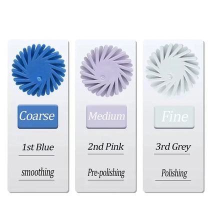 Dental Rubber Polisher Kit with Spiral Flex Brush for Composite Resin Polishing