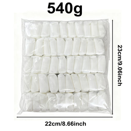 50 packs, white clay creative air-dried ultra-light clay, soil clay, toy clay for space, DIY modeling kit with tool tutorial gif