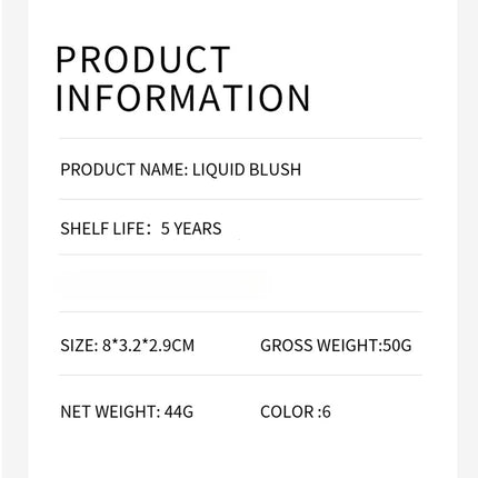 1pcs drop ship make up Liquid Blush Facial Nourishing Blusher Gel Cream Multi-purpose Lip Gloss Makeup Blush wholesale