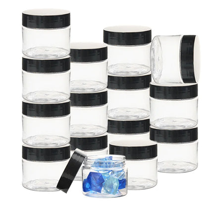 30/50/100pcs 50g Plastic Cosmetics Jar Makeup Box Travel Face Cream Bottle Container Empty Makeup Jar Pot Refillable Bottles