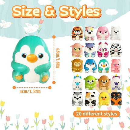 6/12PCS for Kids Adult Mini Kawaii Cute Stress Relief Squeeze Toys Slow Rising Squishies Toys  Carnival Goodie Bag Stuffers